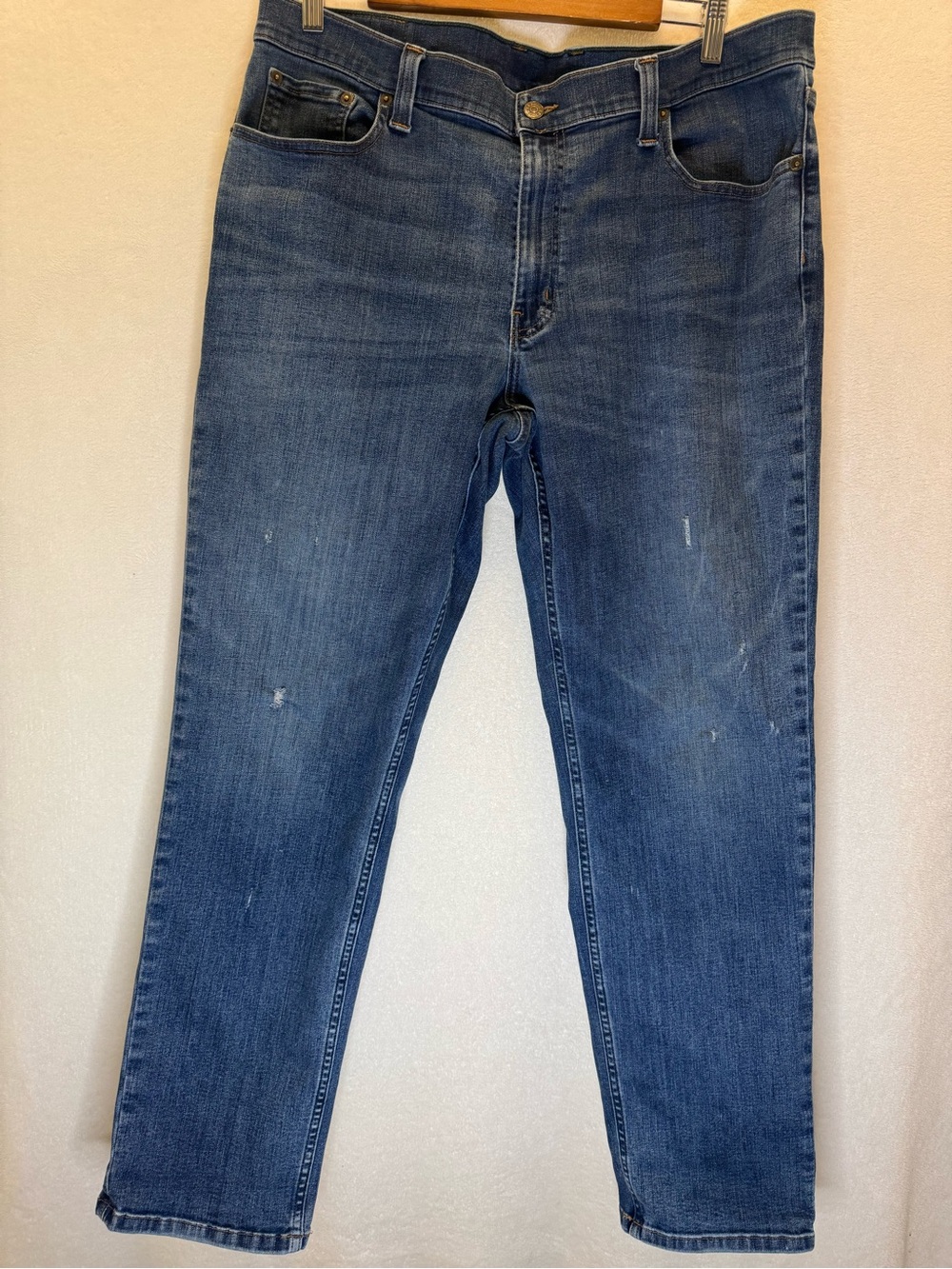 L.L. Bean Jeans BeanFlex ID507485 Distressed 38x32 Quiet Luxury Comfort Stretch